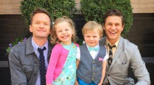 Neil Patrick mit Kinder
